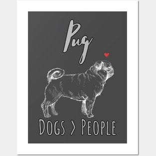 Pug - Dogs > People Posters and Art